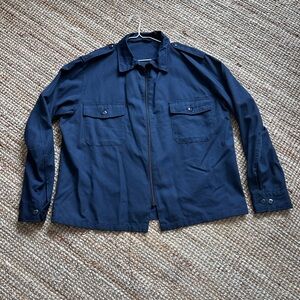 Men's Vintage Military Navy Jacket